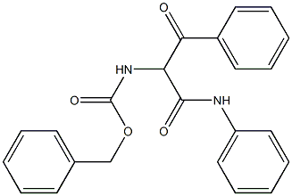 N-(Phenyl)-2-[[(benzyloxy)carbonyl]amino]-2-benzoylacetamide Struktur