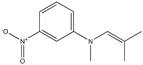 N-(3-Nitrophenyl)-N,2-dimethyl-1-propen-1-amine Struktur