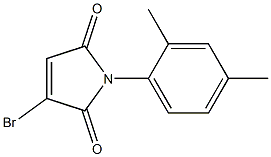 2,5-Dihydro-1-(2,4-dimethylphenyl)-3-bromo-1H-pyrrole-2,5-dione Struktur