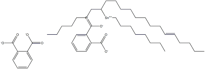 Bis[phthalic acid 1-(9-tetradecenyl)]dioctyltin(IV) salt Struktur