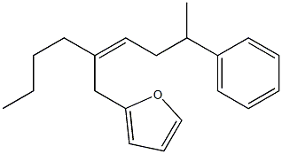 2-[(Z)-2-Butyl-5-phenyl-2-hexenyl]furan Struktur