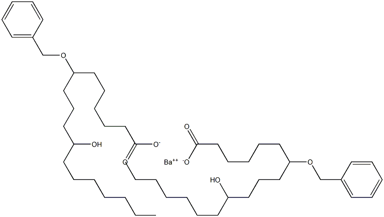 Bis(7-benzyloxy-11-hydroxystearic acid)barium salt Struktur