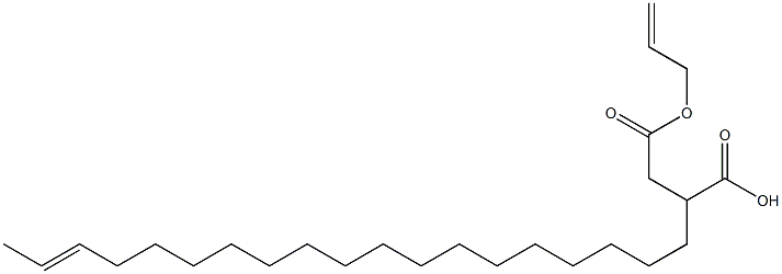 2-(17-Nonadecenyl)succinic acid 1-hydrogen 4-allyl ester Struktur