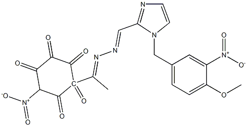 1-(3-Nitro-4-methoxybenzyl)-1H-imidazole-2-carbaldehyde [1-(4-pentoxy-3-nitrophenyl)ethylidene]hydrazone Struktur