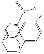 2-Nitro-8-methyl-6H,12H-5,11-methanodibenzo[b,f][1,5]diazocine Struktur