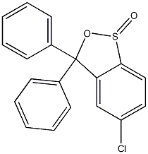 3,3-Diphenyl-5-chloro-3H-2,1-benzoxathiole 1-oxide Struktur