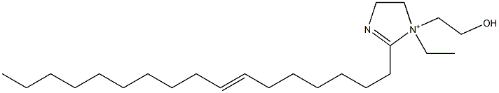 1-Ethyl-2-(7-heptadecenyl)-1-(2-hydroxyethyl)-2-imidazoline-1-ium Struktur