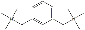 N,N,N,N',N',N'-Hexamethylbenzene-1,3-bismethanaminium Struktur