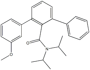 N,N-Diisopropyl-3''-methoxy-1,1':3',1''-terbenzene-2'-carboxamide Struktur