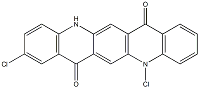 2,12-Dichloro-5,12-dihydroquino[2,3-b]acridine-7,14-dione Struktur