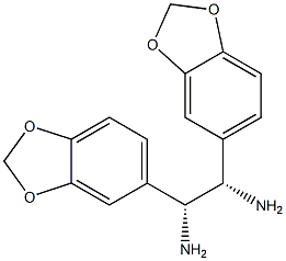 (1S,2R)-1,2-Bis(3,4-methylenedioxyphenyl)ethylenediamine Struktur