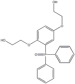 2,2'-[2-(Diphenylphosphinoyl)-1,4-phenylenedioxy]diethanol Struktur