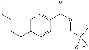 4-Pentylbenzoic acid 2-methylglycidyl ester Struktur