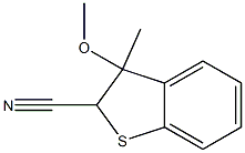 2,3-Dihydro-3-methyl-3-methoxybenzo[b]thiophene-2-carbonitrile Struktur