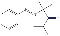 2,4-Dimethyl-2-(phenylazo)pentan-3-one Struktur