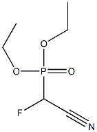 [(Cyano)(fluoro)methyl]phosphonic acid diethyl ester Struktur