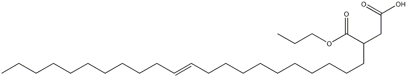 3-(11-Docosenyl)succinic acid 1-hydrogen 4-propyl ester Struktur