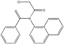 N-[1-(Phenyl)vinyl]-N-(1-naphtyl)-2-chloroacetamide Struktur