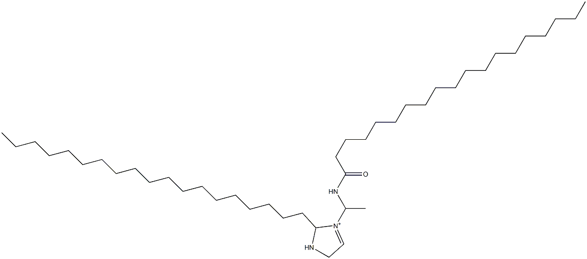 3-[1-(Nonadecanoylamino)ethyl]-2-nonadecyl-3-imidazoline-3-ium Struktur