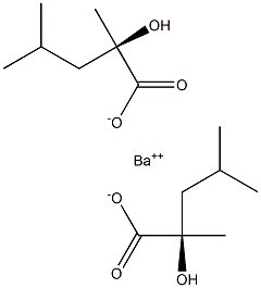 Bis[[R,(-)]-2-hydroxy-2,4-dimethylvaleric acid] barium salt Struktur