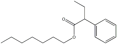 2-Phenylbutanoic acid heptyl ester Struktur