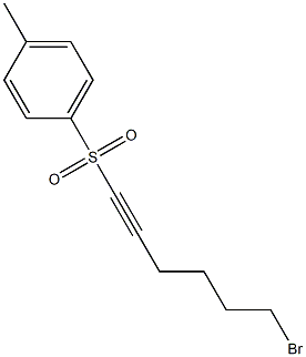 6-Bromo-1-[(4-methylphenyl)sulfonyl]-1-hexyne Struktur