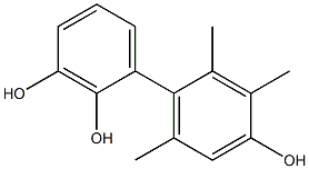 2',3',6'-Trimethyl-1,1'-biphenyl-2,3,4'-triol Struktur