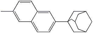 1-(6-Methyl-2-naphtyl)adamantane Struktur