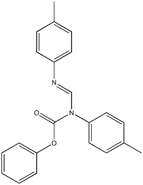 N1-(Phenoxycarbonyl)-N1,N2-di(p-tolyl)formamidine Struktur