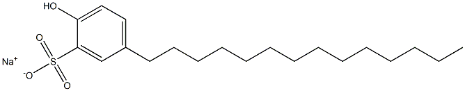 2-Hydroxy-5-tetradecylbenzenesulfonic acid sodium salt Struktur