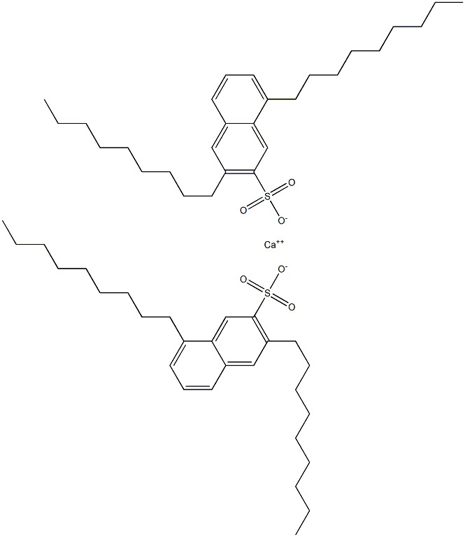 Bis(3,8-dinonyl-2-naphthalenesulfonic acid)calcium salt Struktur