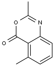 2-Methyl-5-methyl-4H-3,1-benzoxazin-4-one Struktur