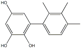 6-(2,3,4-Trimethylphenyl)benzene-1,2,4-triol Struktur