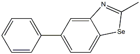 5-Phenyl-2-methylbenzoselenazole Struktur