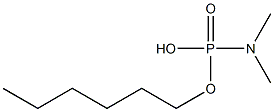 N,N-Dimethylamidophosphoric acid hydrogen hexyl ester Struktur