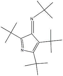 2,4,5-Tri-tert-butyl-3-(tert-butylimino)-3H-pyrrole Struktur