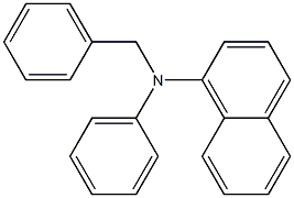 N-Phenyl-N-(1-naphtyl)benzylamine Struktur