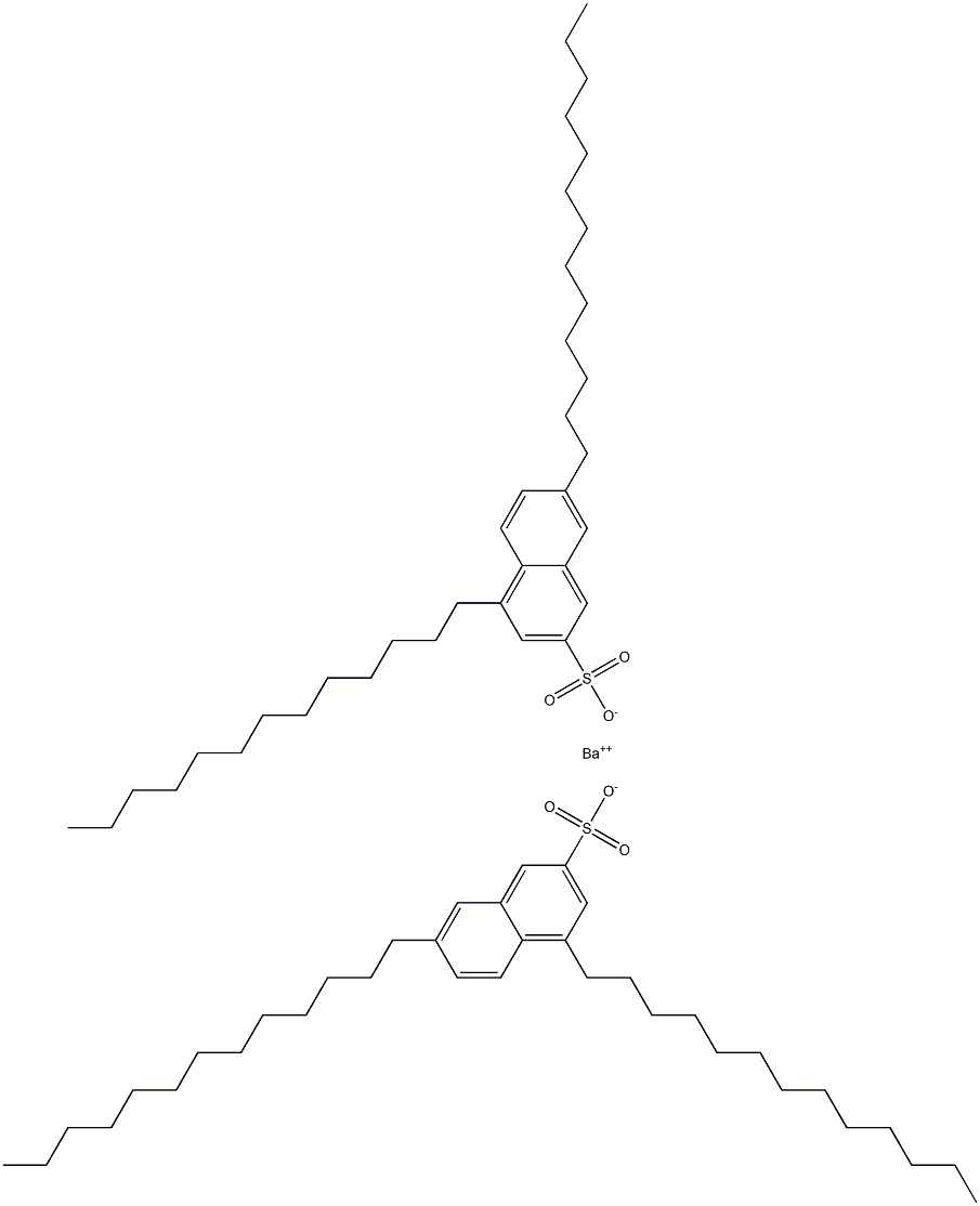 Bis(4,7-ditridecyl-2-naphthalenesulfonic acid)barium salt Struktur