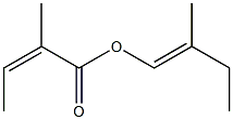 2-Methylisocrotonic acid 2-methyl-1-butenyl ester Struktur