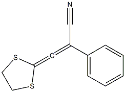 3-(1,3-Dithiolan-2-ylidene)-2-phenylacrylonitrile Struktur