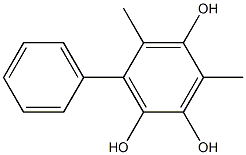 4,6-Dimethyl-3-phenylbenzene-1,2,5-triol Struktur