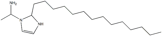 1-(1-Aminoethyl)-2-tetradecyl-4-imidazoline Struktur