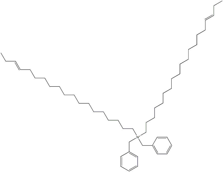 Di(16-nonadecenyl)dibenzylaminium Struktur