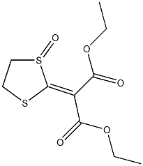 2-(1,3-Dioxo-1,3-diethoxypropan-2-ylidene)-1,3-dithiolane 1-oxide Struktur