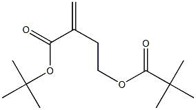 2-Methylene-4-(pivaloyloxy)butyric acid tert-butyl ester Struktur