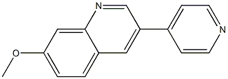 7-Methoxy-3-(4-pyridyl)quinoline Struktur