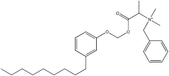 N,N-Dimethyl-N-benzyl-N-[1-[[(3-nonylphenyloxy)methyl]oxycarbonyl]ethyl]aminium Struktur