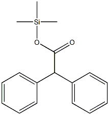 Diphenylacetic acid trimethylsilyl ester Struktur