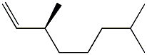 [S,(+)]-3,7-Dimethyl-1-octene Struktur