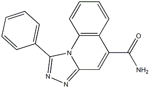 1-Phenyl[1,2,4]triazolo[4,3-a]quinoline-5-carboxamide Struktur